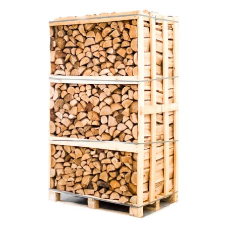 Palette kammergetrocknetes gespalten Eiche Brennholz 33cm – Bild 3